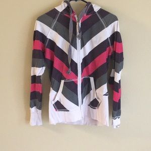 Striped Zip Hoodie